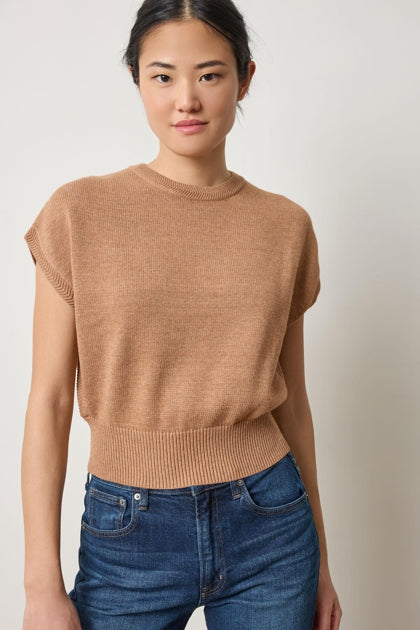 Wedge Sweater in acorn by Lilla P
