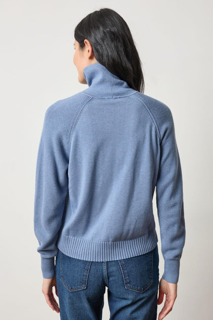 Relaxed Turtleneck Sweater in bluebell by Lilla P