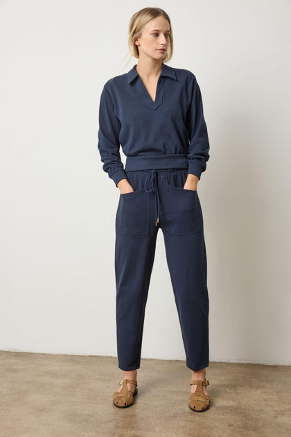 Utility Pocket Pant in navy by Lilla P