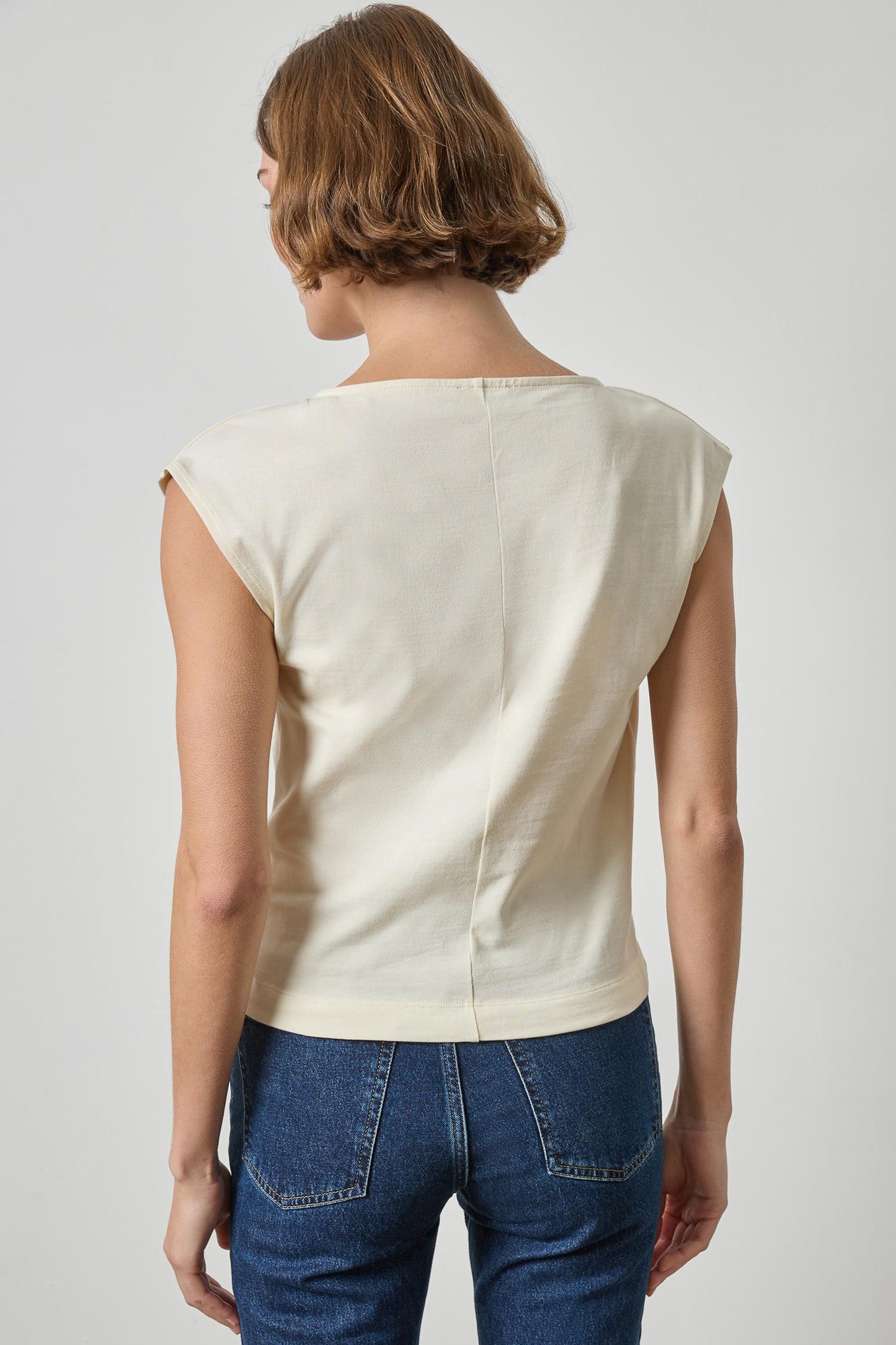 Drape Neck Wedge Top in rope by Lilla P