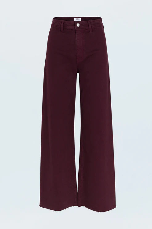 Penny High Rise Wide Leg Jean in Claret by Pistola