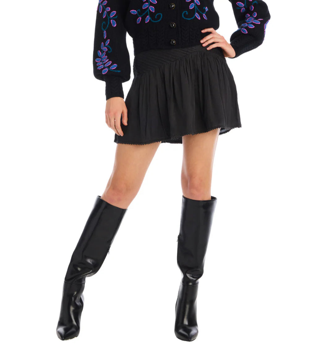 Dina Mini Skirt in black by Allison