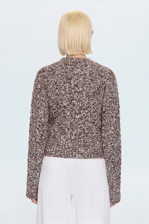 Quinn Sweater in Chocolate Marl by Pistola