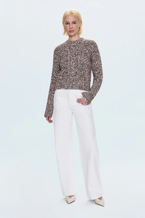 Quinn Sweater in Chocolate Marl by Pistola