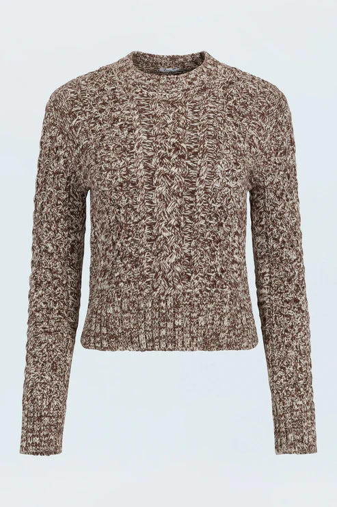 Quinn Sweater in Chocolate Marl by Pistola