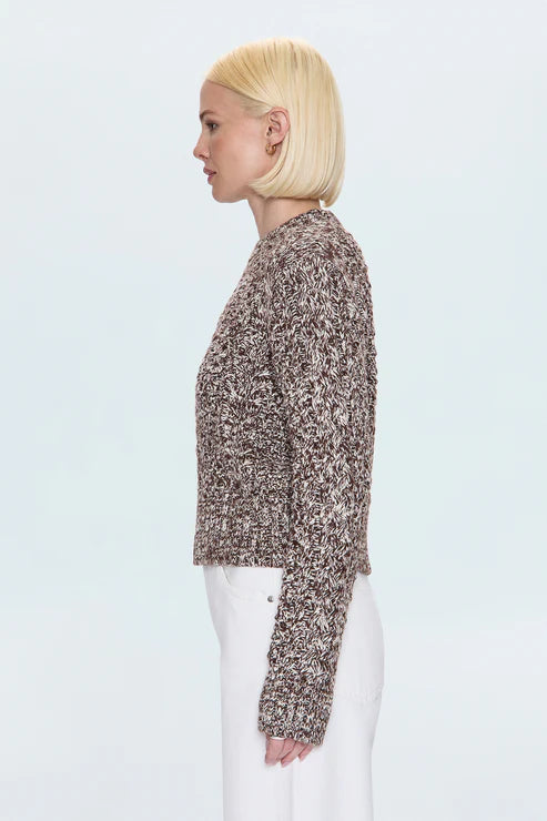 Quinn Sweater in Chocolate Marl by Pistola