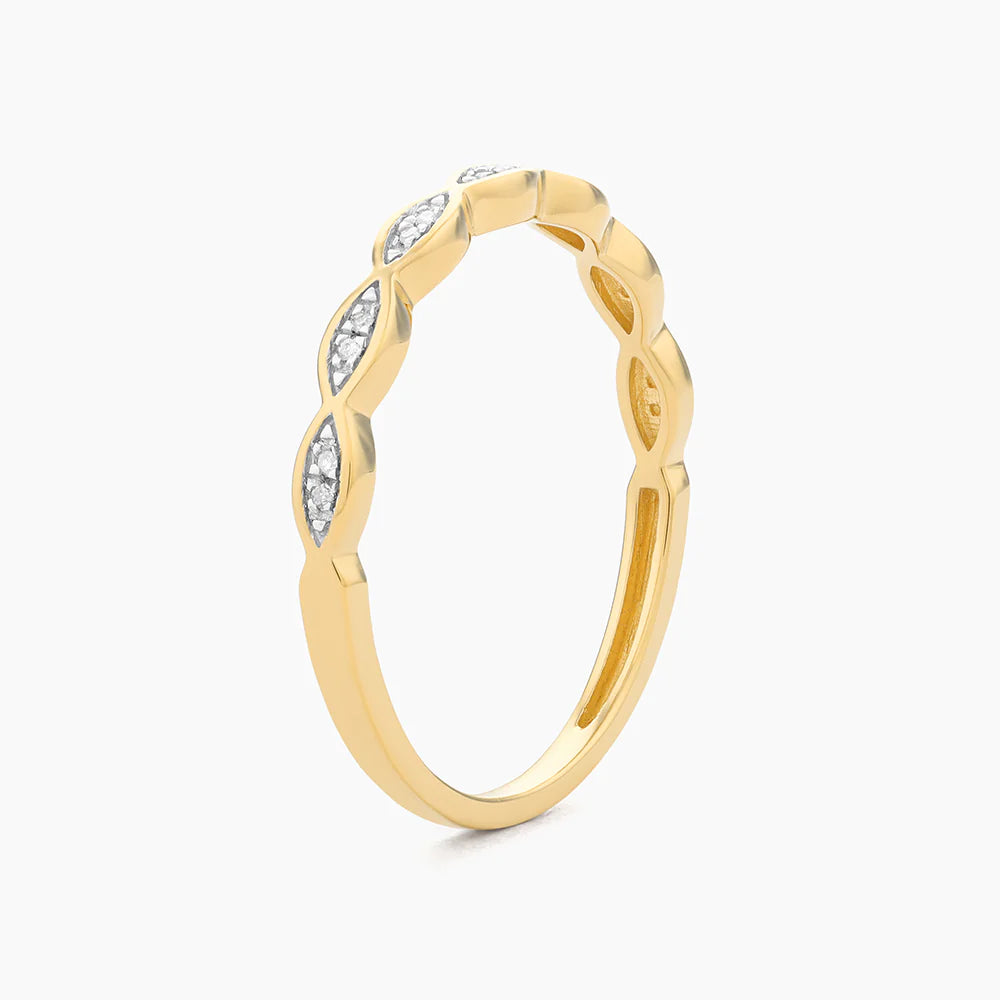 Soak In the Sea Breeze Stackable Ring in gold (size 6) by Ella Stein