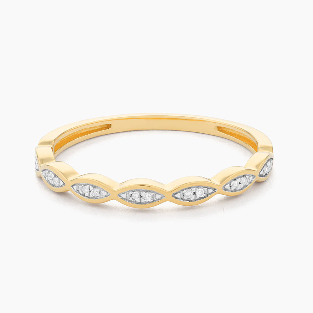 Soak In the Sea Breeze Stackable Ring in gold (size 6) by Ella Stein