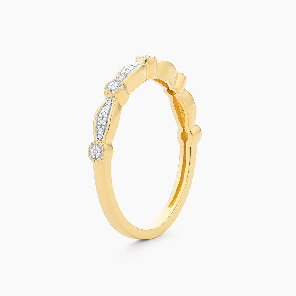 Vintage Classic Stackable Band in gold (size 6) by Ella Stein