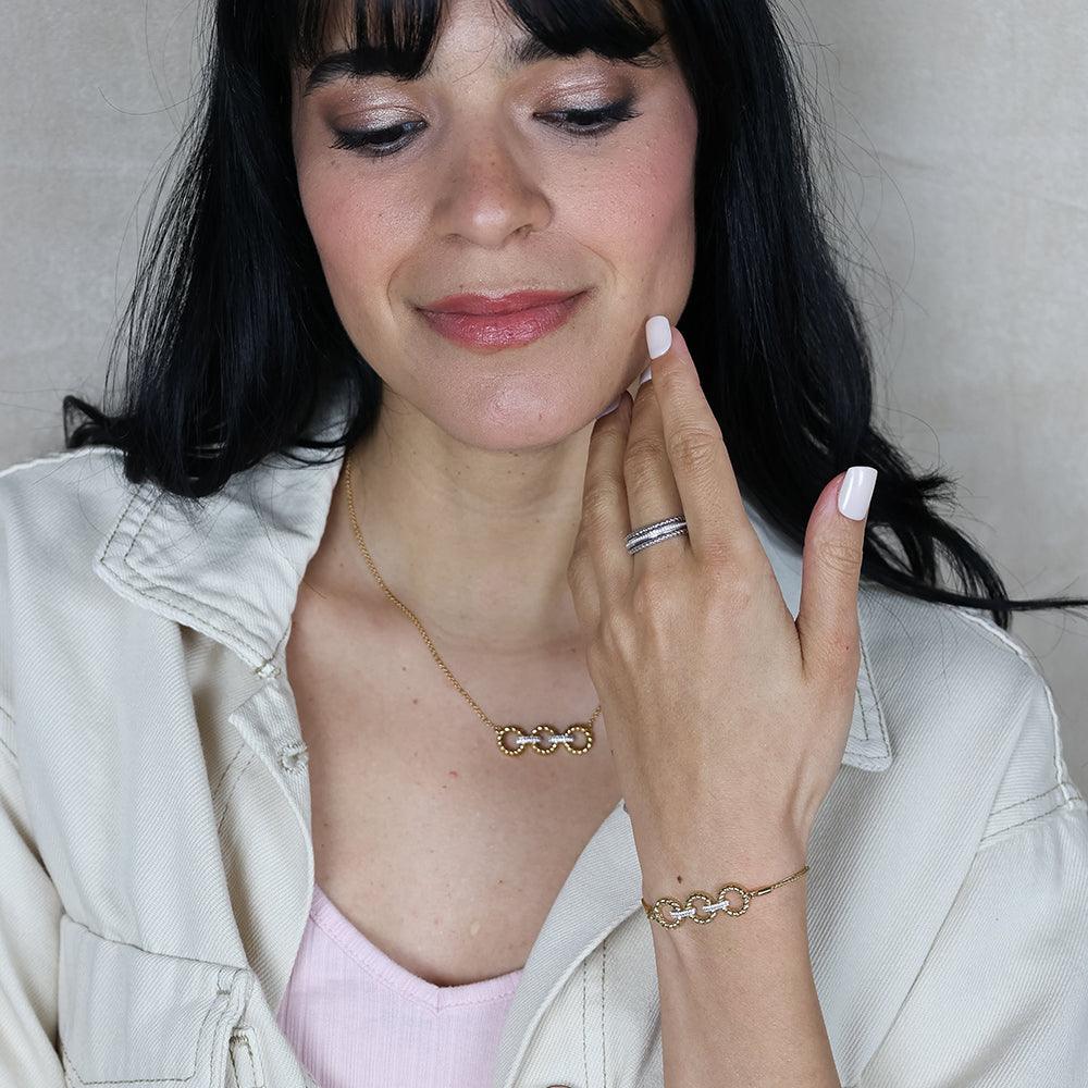 Unite Stackable Ring in gold (size 7) by Ella Stein