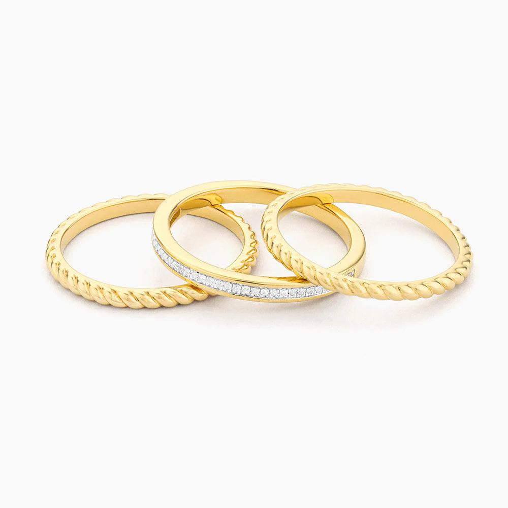 Unite Stackable Ring in gold (size 7) by Ella Stein