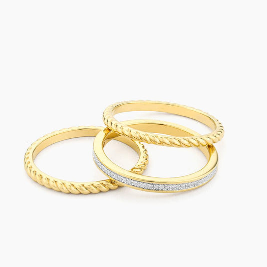 Unite Stackable Ring in gold (size 7) by Ella Stein