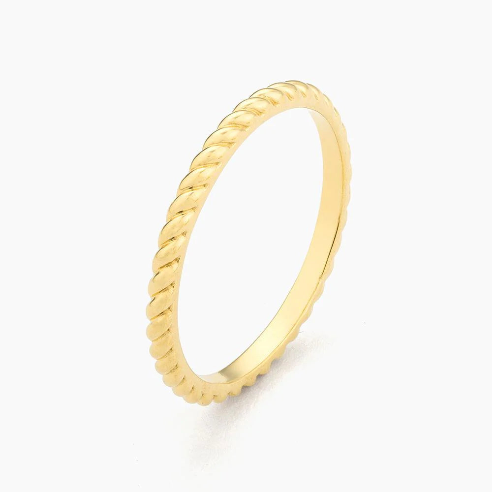 Unite Stackable Ring in gold (size 7) by Ella Stein