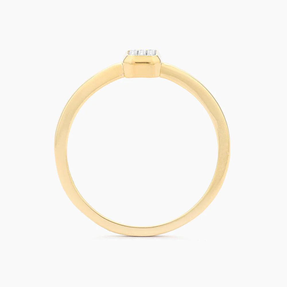 Even Emerald Statement Ring (size 6.5) in gold by Ella Stein