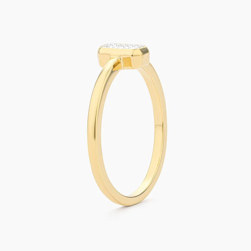 Even Emerald Statement Ring (size 6.5) in gold by Ella Stein