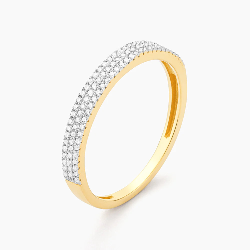 Triple Row Stackable Ring in gold (size 6) by Ella Stein