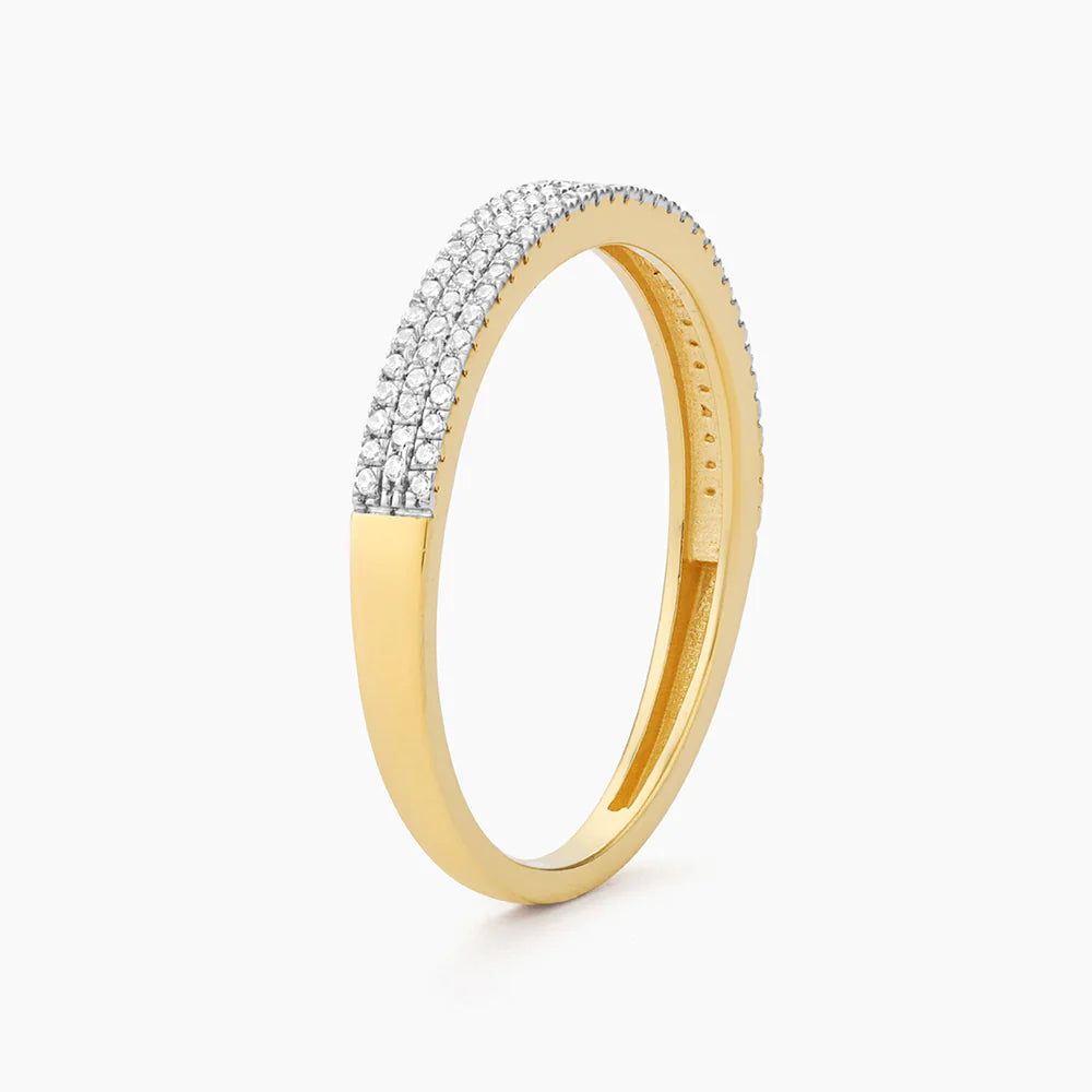 Triple Row Stackable Ring in gold (size 6) by Ella Stein