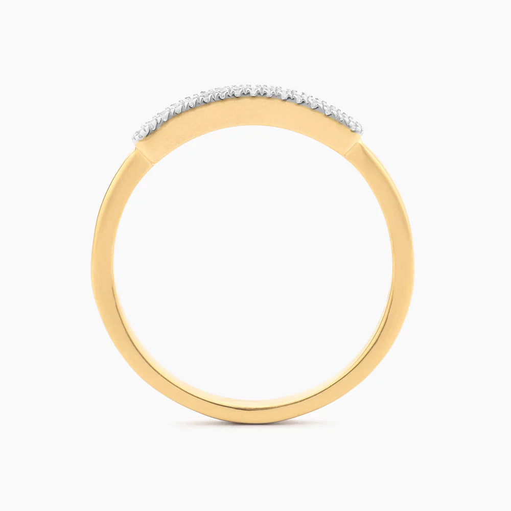 Bar None Stackable Ring in gold (size 6) by Ella Stein