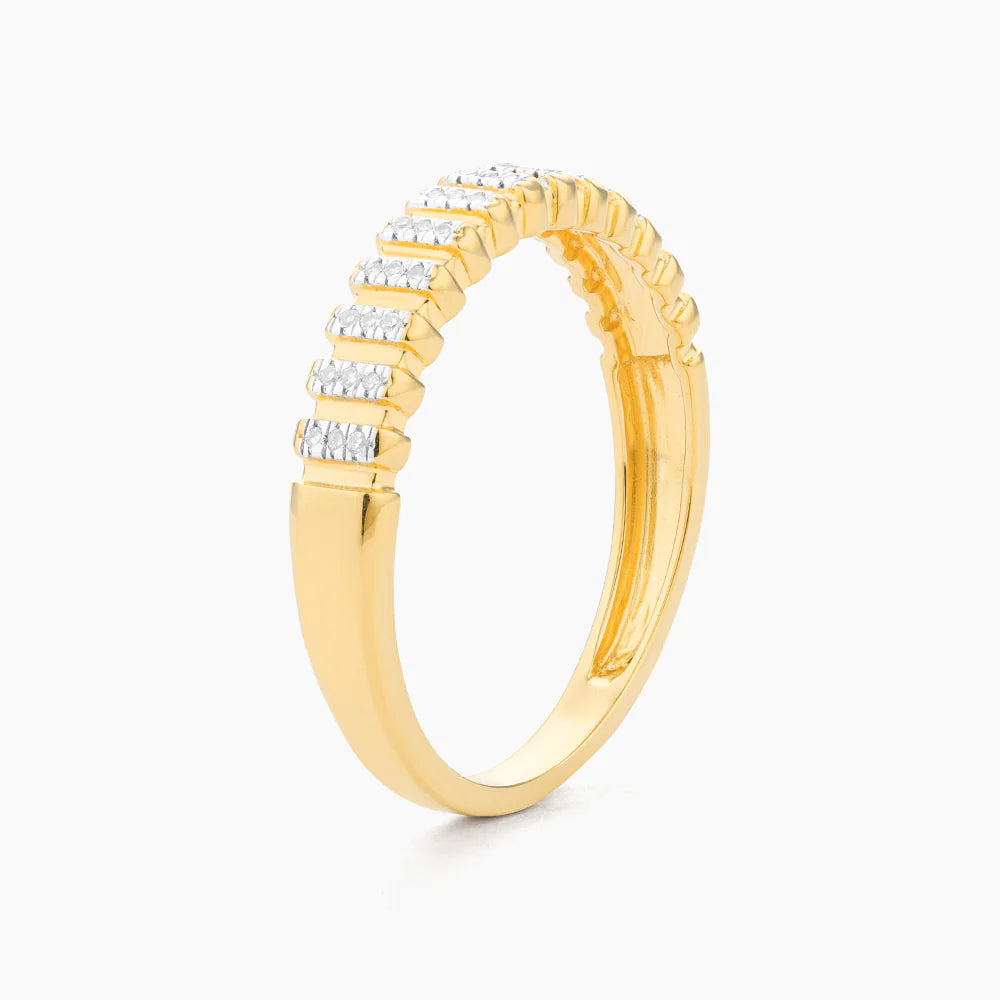 Bridge The Gap Stackable Ring in gold (size 6.5) by Ella Stein