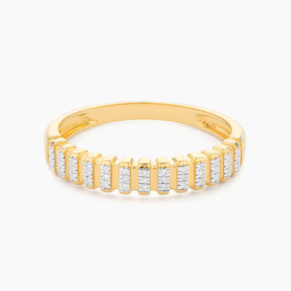 Bridge The Gap Stackable Ring in gold (size 6.5) by Ella Stein