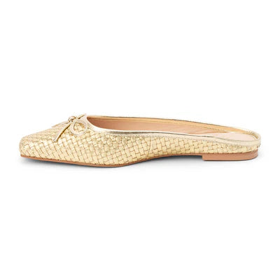 Remy Woven Slide in gold by Matisse