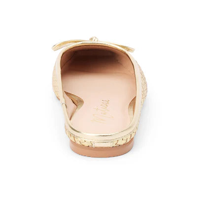 Remy Woven Slide in gold by Matisse