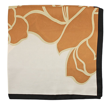 Printed Bandana Scarf in brown