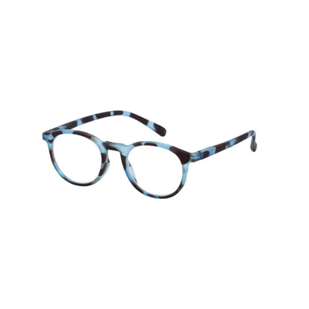 Billy Reading Glasses: Lt Blue / +2.00
