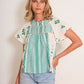 Kimberly Top in green by dRA
