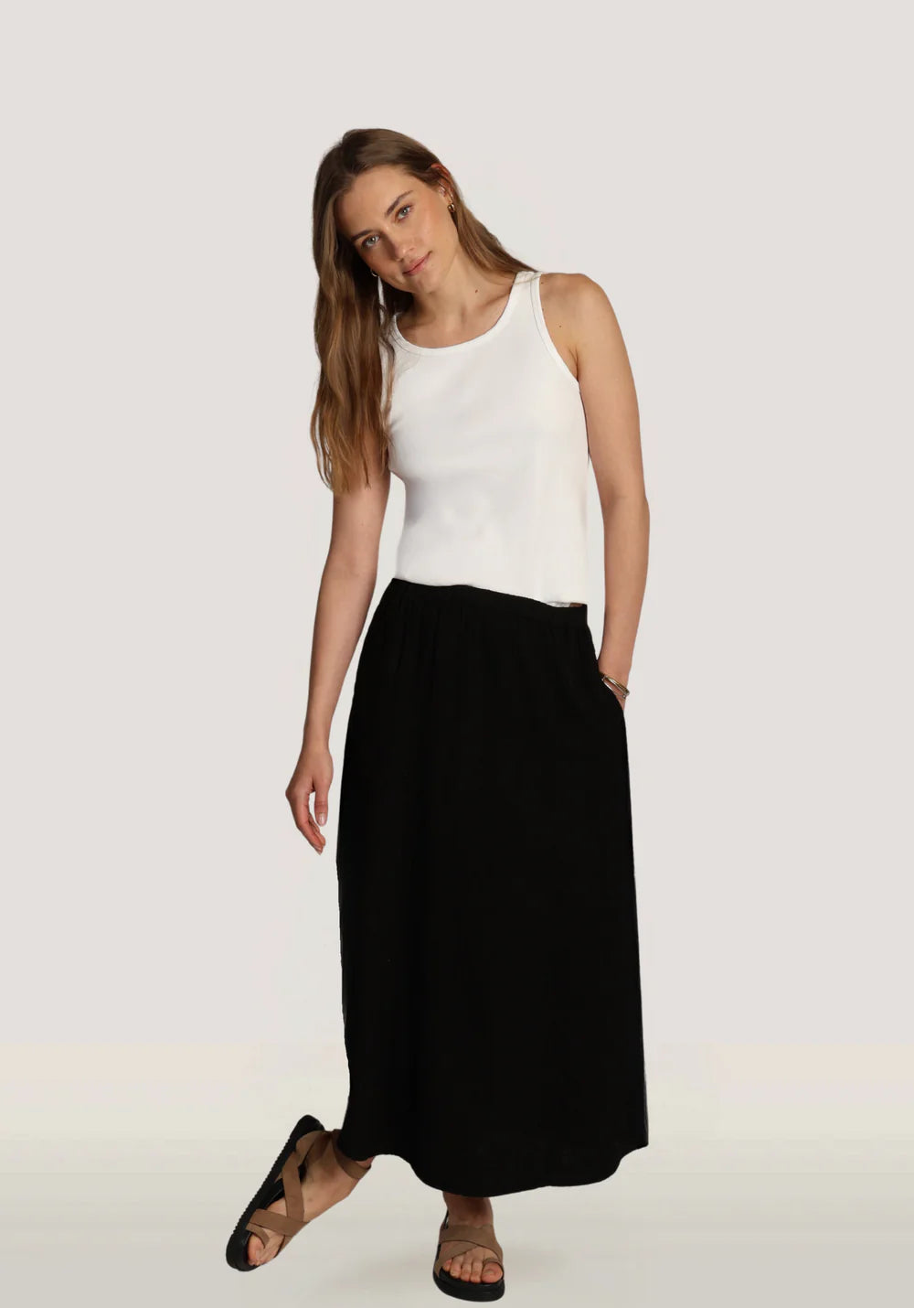 Tenley Skirt in Black by Dylan