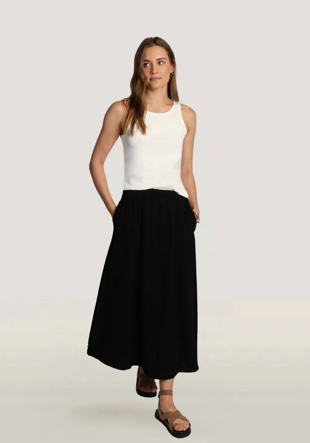 Tenley Skirt in Black by Dylan
