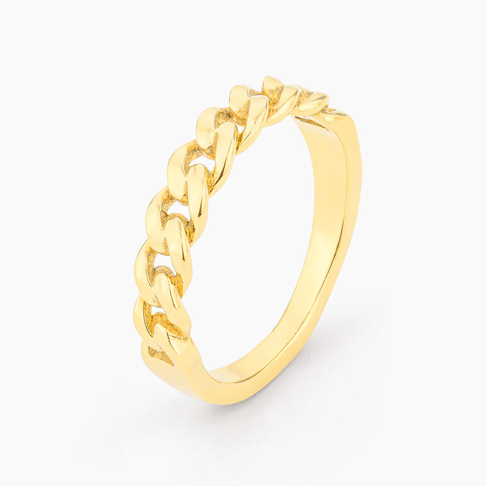 My Favorite Cuban Stackable Ring in gold (size 7.5) by Ella Stein
