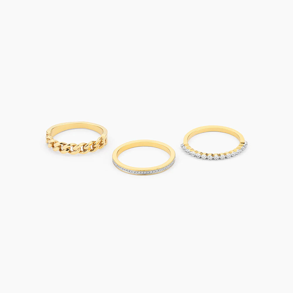 My Favorite Cuban Stackable Ring in gold (size 7.5) by Ella Stein