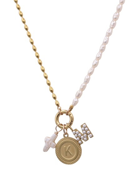 Icon Necklace in gold by Farrah B