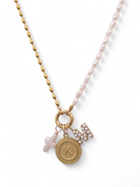 Icon Necklace in gold by Farrah B