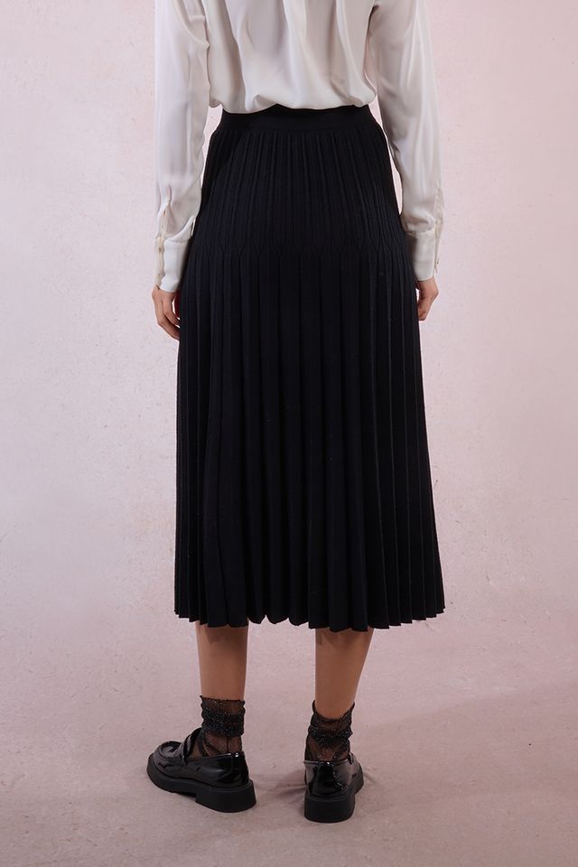 Sweater Skirt in black by Molly Bracken