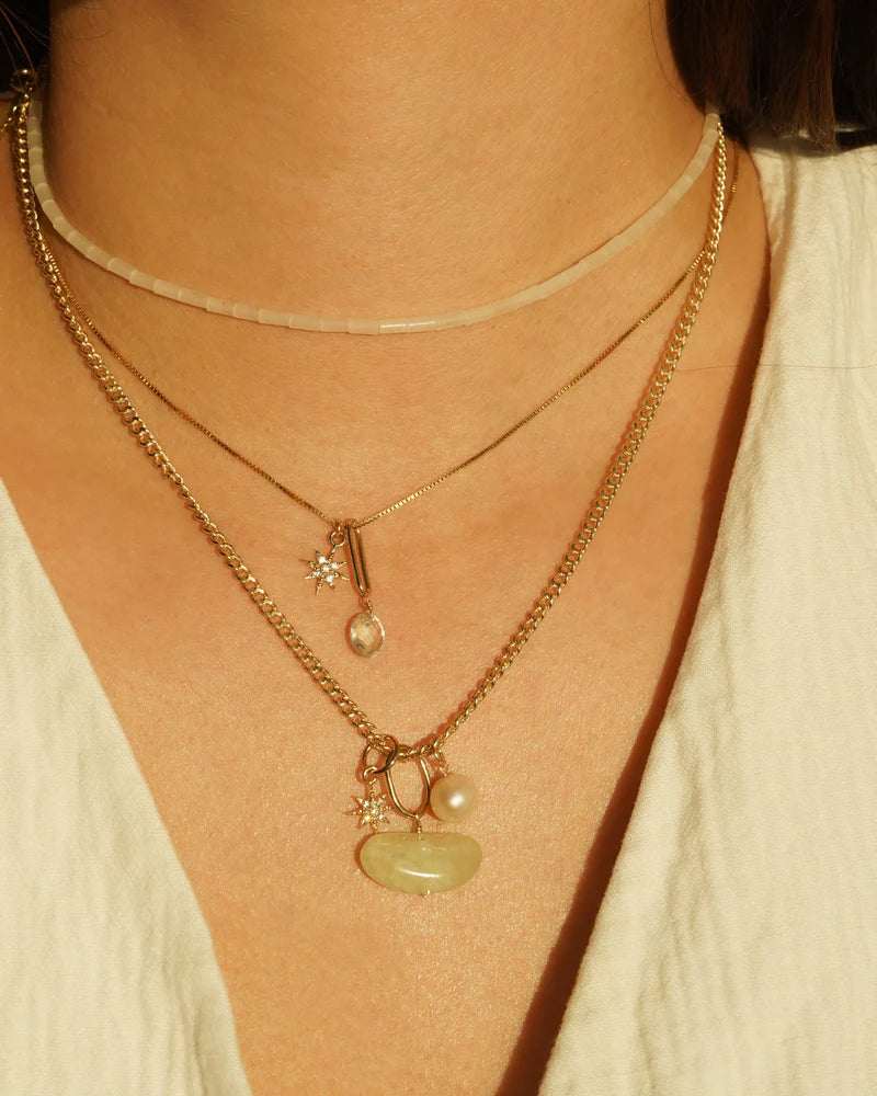 Austell Moonstone Necklace in gold by Kozakh