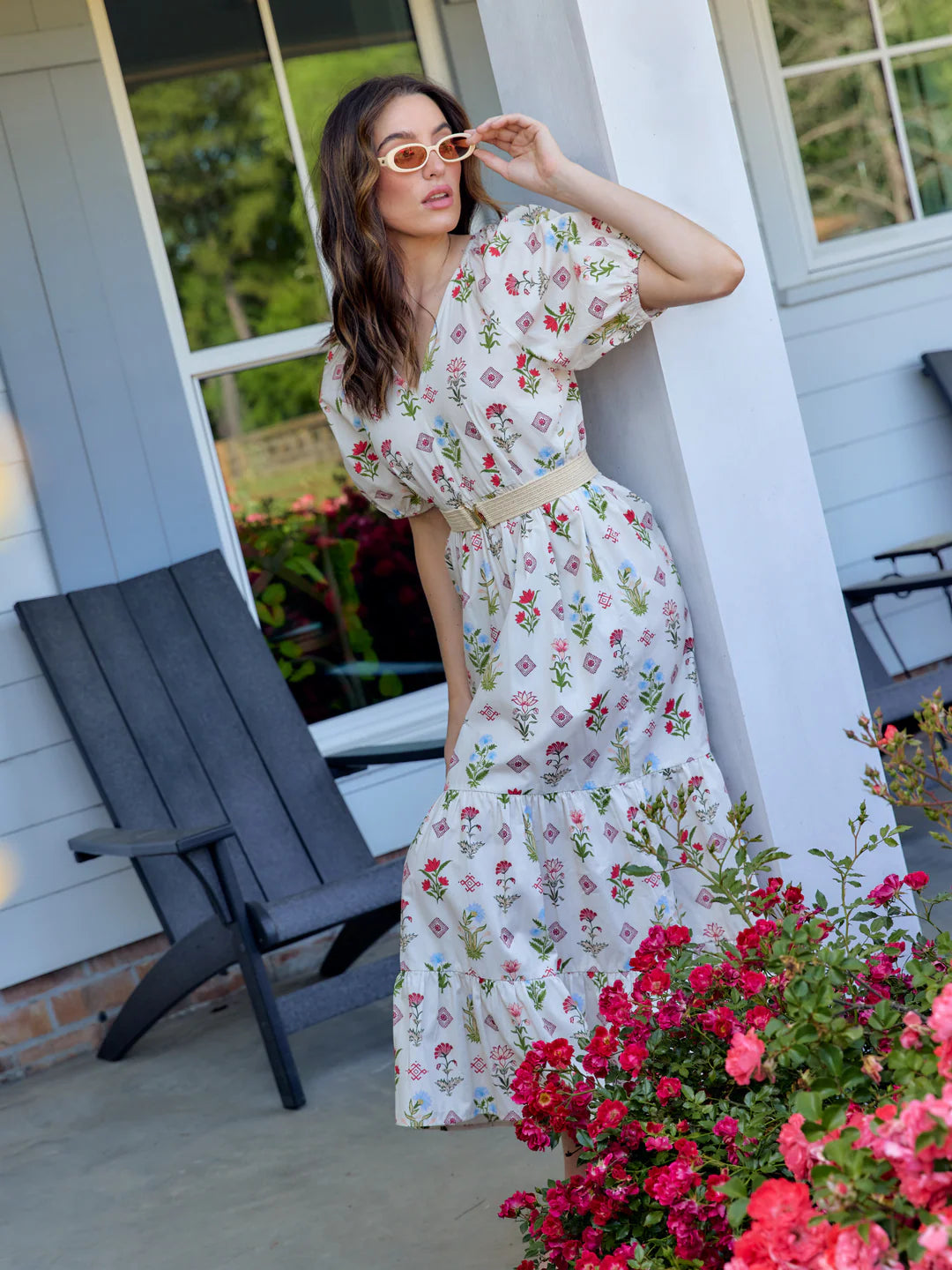 TRUNK SHOW- Poppy Maxi Dress in ivory buti by Beau & Ro