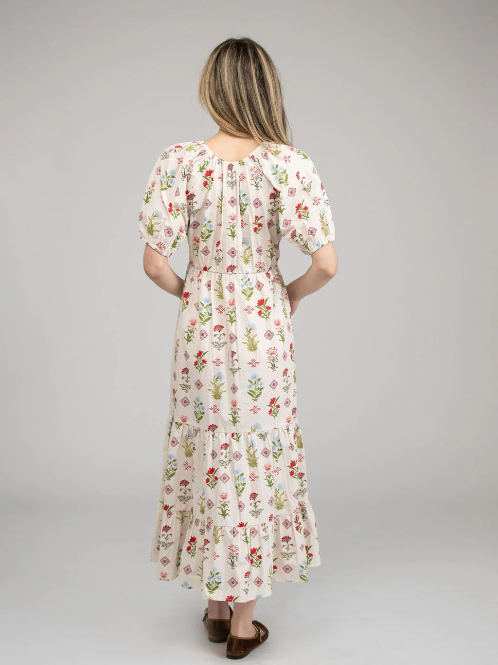 TRUNK SHOW- Poppy Maxi Dress in ivory buti by Beau & Ro