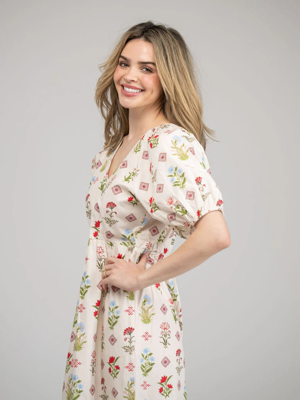 TRUNK SHOW- Poppy Maxi Dress in ivory buti by Beau & Ro