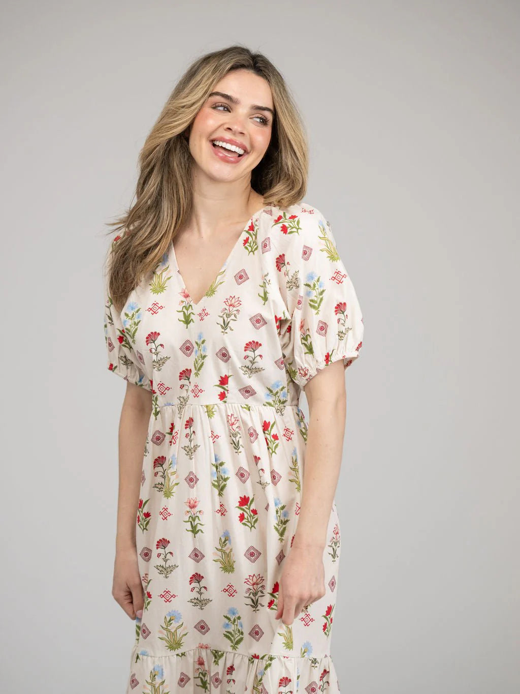 TRUNK SHOW- Poppy Maxi Dress in ivory buti by Beau & Ro