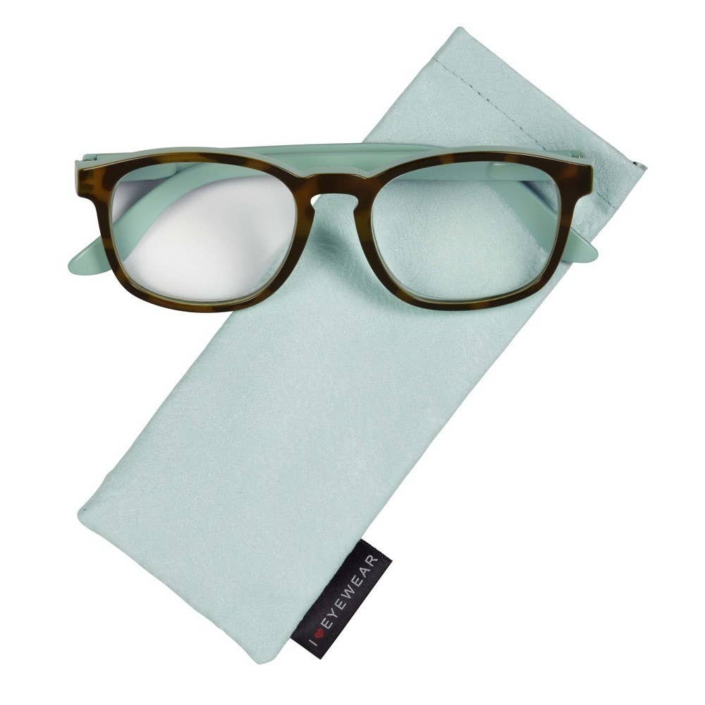 Malibu Reading Glasses: Mint / +2.25