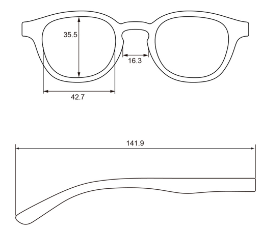 Padua Reading Glasses: Light Blue / +1.25