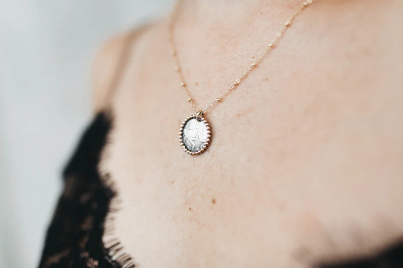 Coin Pendant Necklace in gold/silver by Kenda Kist