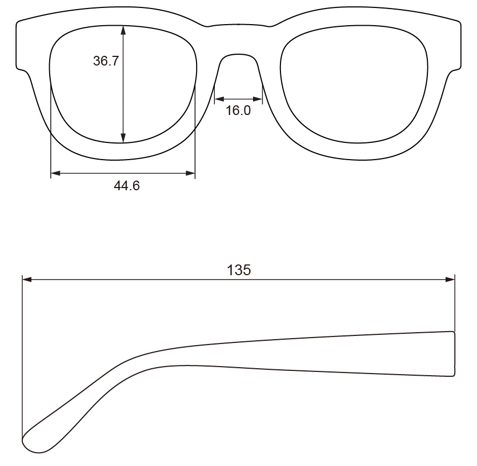 Fable Reading Glasses: Honey / +1.50