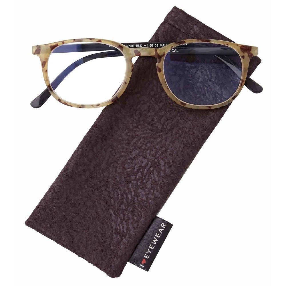 Larkspur Reading Glasses: Blue / +1.75