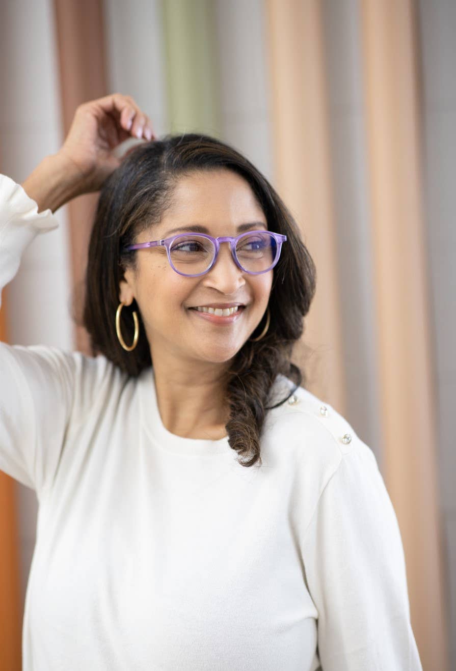 Nova Reading Glasses: Grey / +1.50