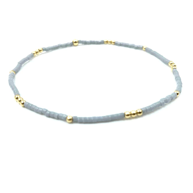 Newport Bracelet 7" in cloud gray by Erin Gray