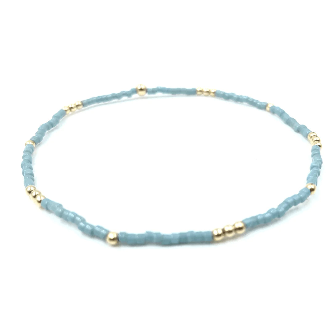 Newport Bracelet 7" in pale turquoise by Erin Gray