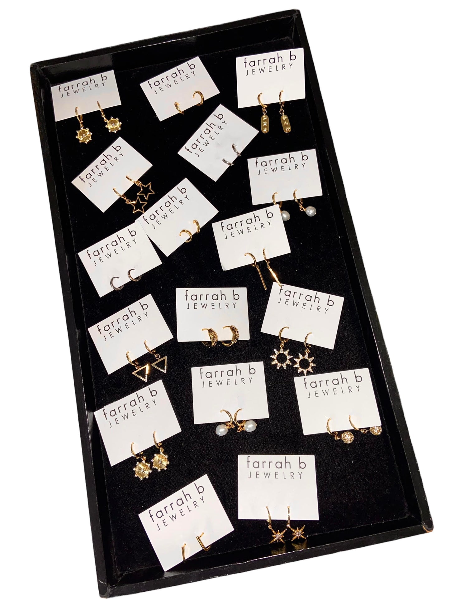 Minimalist Mini Huggies in gold by Farrah B